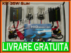 KIT XENON TYPER SLIM 35W - H1, H3, H7, H10, H11, H27, HB3, HB4, HB5 - 3000K, 4300K, 5000K, 6000K, 8000K, 10000K foto