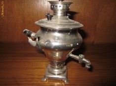 Samovar miniatural vechi rusesc foto