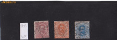 Italia 1893 -3 bucati stampilate cu sarniera foto