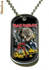 IRON MAIDEN - MEDALION (DOG TAG) foto