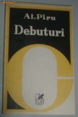 AL. PIRU: DEBUTURI,1981:M.H.Simionescu/Radu Petrescu/C.Olareanu/Alex.Stefanescu+ foto