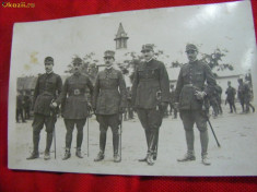 FOTOGRAFIE MILITARA veche,OFITERI MILITARI IN TINUTA DE LUPTA ,in tinuta completa cu SABIE,GRATIS Transport foto