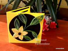 Felicitare handmade quilling foto