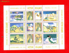 RO-23=Romania 2003 Victor Brauner Bloc de 12 MNH foto