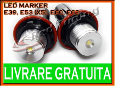 LED MARKER ANGEL EYES TYPER DEDICAT BMW E39, E53(X5), E60, E63 - 5W foto