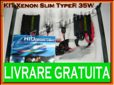 KIT XENON TYPER SLIM 35W - H1, H3, H7, HB4 - 4300K, 6000K, 8000K - PROMOTIE! foto