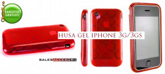 HUSA IPHONE 3GS 3G SILICON GEL TPU BBLE ROSIE - TRANSPORT GRATUIT POSTA RO! foto