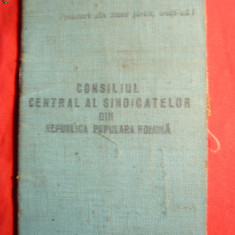 Carnet de Sindicat 1955 cu 61 Timbre Cotizatie