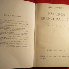 Liviu Rebreanu - Padurea Spanzuratilor -ed. 1928