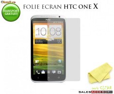 2X FOLIE ECRAN HTC ONE X (SET DE 2 BUC) - TRANSPORT GRATUIT! foto
