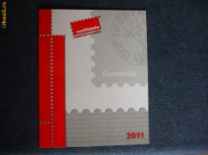 2011 Romania Mapa Romfilatelia - papagali. foto