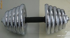 Set Gantere 40 kg, 2 x 20 Kg pe Brat Cromate Discuri Reglabile! Livrare Gratuita in Bucuresti!!! Oferta Limitata!!! In tara cu microbuzul cost 30-40 l foto