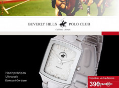 Ceas de Lux &amp;quot;Beverly Hills Polo Club-Credo White&amp;quot;-SPECIAL EDITION- 77% Off-295e Sigilat 100% Original Cutie Garantie Germania foto