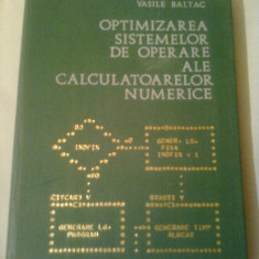 OPTIMIZAREA SISTEMELOR DE OPERARE ALE CALCULATOARELOR NUMERICE ~ VASILE BALTAC