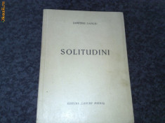 Dimitrie Danciu - Solitudini - 1939 - editura Lanuri Medias - poezii foto