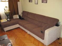 CANAPEA EUROMOBILA MODEL BOSTON - EXTENSIBILA- PENTRU 4 PERSOANE(COLTAR) foto