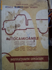 instructiuni de exploatare autocamioanele sr 131 sr 132 uzinele steagul rosu brasov 1963 foto