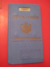 PASAPORT REGALIST CU TIMBRE ROMANESTI SI STRAINE - 1939 foto