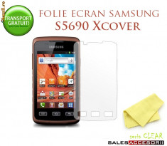 2X FOLIE ECRAN SAMSUNG S5690 GALAXY XCOVER X COVER (SET DE 2 BUC) - TRANSPORT GRATUIT! foto