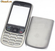 Carcasa Nokia 6303 fata cu tastatura si capac baterie foto