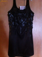 Rochie noua superba, model 2013, satin negru, marimea M(38-40) foto