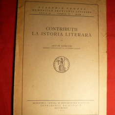 A.Gorovei - Contributii la Ist.Literara - ed. 1933
