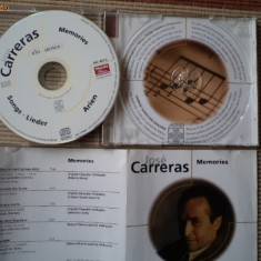 Jose Carreras memories songs arien lieder cd disc muzica clasica opera arii VG+