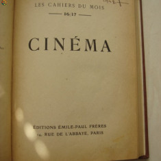 Les Cahiers Du Mois - Cinema (1925 , limba franceza)