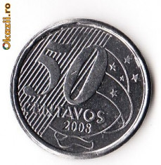 BRAZILIA 50 CENTAVOS 2008 foto