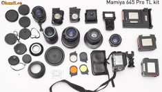 Mamiya 645 ProTL + 6 obiective + accesorii foto