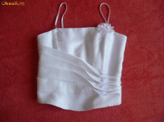 CORSET MIREASA DIN SATIN SI ORGANZA foto