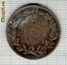 05 Moneda 10 Bani 1867 HEATON -starea care se vede -ceva mai buna decat scanarea foto