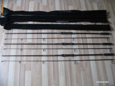 Set 5 Lansete Superior Carp Pokee Carbon 3 Metri din 2 Bucati 3,5 Lbs Super Calitate foto