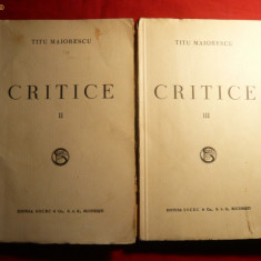 TITU MAIORESCU - CRITICE - vol.IIsi III- ed. 1943