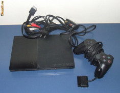 Consola Playstation 2 SLIM , PS2 SONY SCPH 90004 + 1 JOC cadou CEL MAI MIC PRET LA ACEST MODEL - ULTIMA OFERTA foto