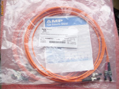 AMP PATCHCORD 62.5/125&amp;amp;amp;micro; ST/ST DUPLEX - 0-0349574-3 foto