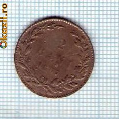 47 Moneda 2 BANI 1867 WATT &amp; Co -starea care se vede -ceva mai buna decat scanarea