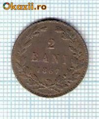 37 Moneda 2 Bani 1867 HEATON -starea care se vede -ceva mai buna decat scanarea foto