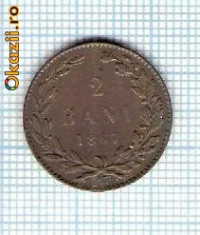 45 Moneda 2 BANI 1867 WATT &amp;amp;amp; Co -starea care se vede -ceva mai buna decat scanarea foto
