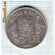 78 Moneda 10 LEI 1995 FAO -starea care se vede -ceva mai buna decat scanarea