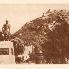 R-614 Romania, Cetatea Deva, Statuia Decebal, marca fixa, necirculata