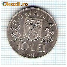 76 Moneda 10 LEI 1996 -WORLD FOOD SUMMIT -starea care se vede -ceva mai buna decat scanarea
