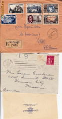 PLIC 2TIMBRATE ; 1PARIS FRANTA 1930,SI 2 1957 MAZAMET FRANTA-OCPP 124 foto