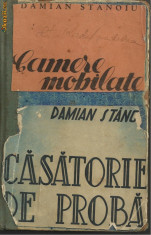 2 carti din 1940 de Damian Stanoiu / CAMERE MOBILATE + CASATORIE DE PROBA foto