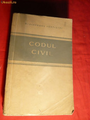 Ministerul Justitiei - Codul Civil- modif. pana la 15 iul. 1958 foto