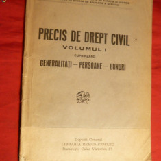 Const.Gr.Zotta - Precis de Drept Civil ,vol.1 -ed.cca.1938