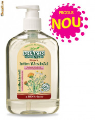 Gel antibacterian pentru igiena intima, cu plante BIO Krauter foto