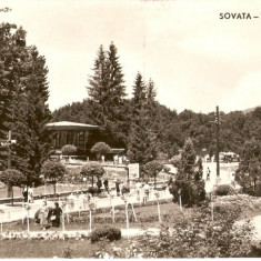 R-10060 Romania, RPR, Sovata, Vedere din parc, circulata