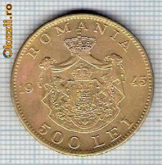 161 Moneda 500 LEI 1945 -starea care se vede -ceva mai buna decat scanarea foto