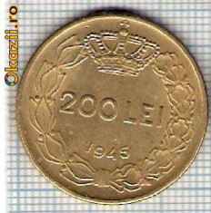 170 Moneda 200 LEI 1945 -starea care se vede -ceva mai buna decat scanarea foto